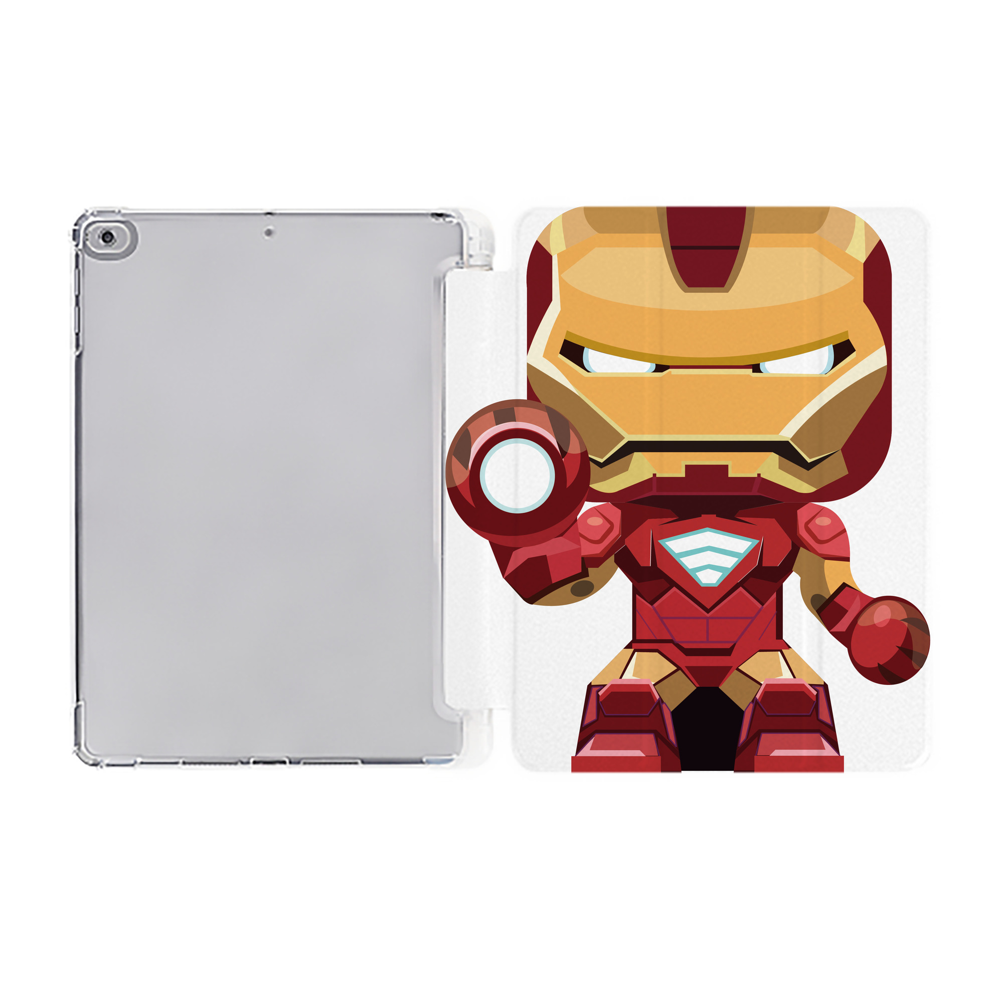 （画像用） アベンジャーズ The Avengers IPad ケース ペン収納付き 三つ折りスタンド PUレザー×シリコン 対応機種9.5/10.5/10.9インチ
